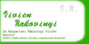 vivien makovinyi business card